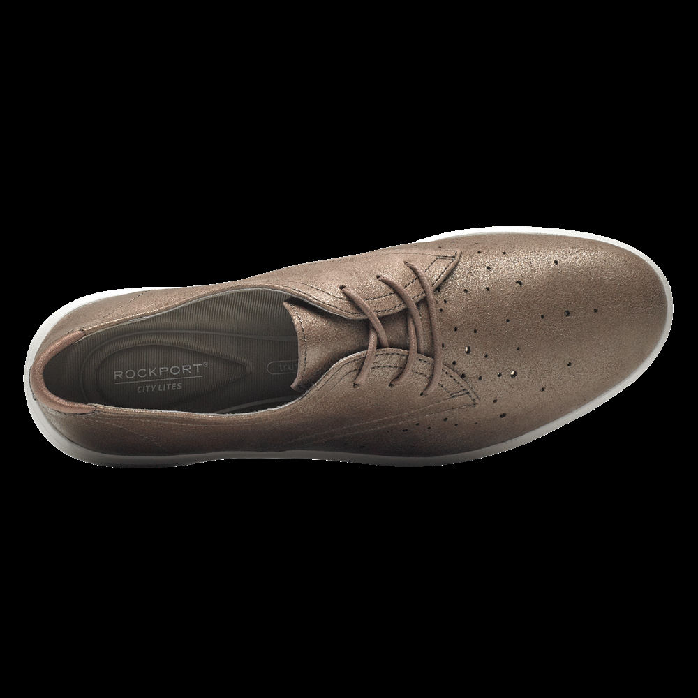 Oxfords Rockport Mulher Bege - Ayva - 41396LTMB